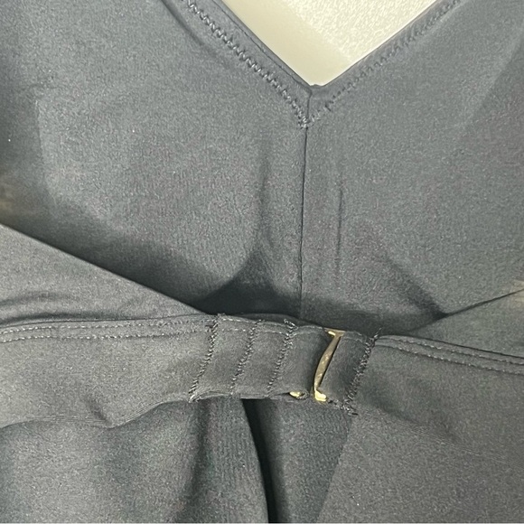 SPANX One Piece Swimsuit Slimming Black V-Neck Spaghetti Straps Adjustable Lrg - Picture 13 of 16